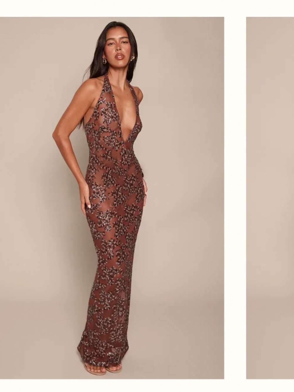 Sheer sequin dress